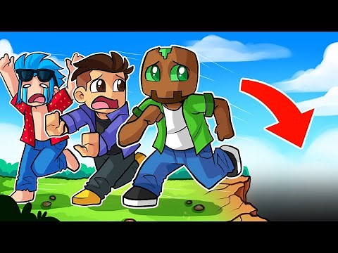 MINECRAFT pero EL SUELO DESAPARECE CADA MINUTO!