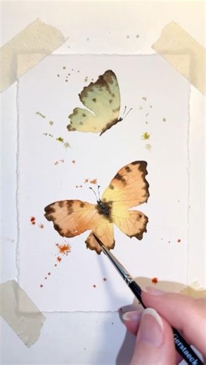 Easy Watercolor Butterflies