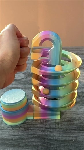 The Ultimate "Punch Therapy" Desk Toy! 👊#3D Printing #Marblerun #BambuLab #MakerWorld #nosupport