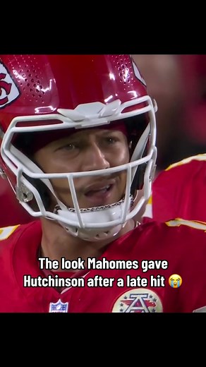 Patrick Mahomes' Unhappy Reaction to Late Hit