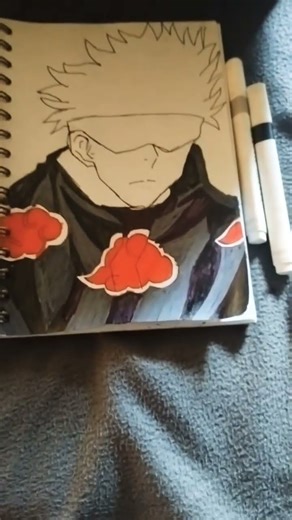 Part 1 of drawing anime characters as akatsuki