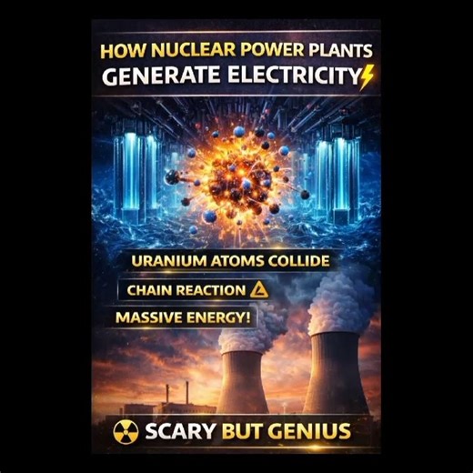 How Nuclear Power Plants Generate Electricity #facts #nuclear #shorts #viral #electricity #power