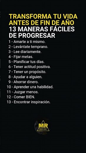 13 MANERAS fáciles de PROGRESAR y TRANSFORMAR tu VIDA