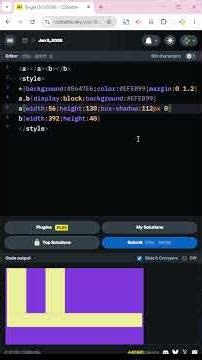 CSS Battle Today's Challenge 05.01.2026 #cssbattle #codinggame