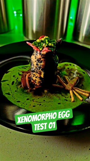 Xenomorpho egg | huevo de xenomorfo #movie #film #alien #foodmancer #xenomorph #food