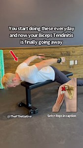 🚨Dealing with Biceps Tendinitis?... . . 🔑If you are dealing with anterior shoulder pain, especially when lifting overhead or bench pressing, save this post and give this exercise a try! —- ❌Rest alone won’t fix your shoulder issues. —— ✅This exercise helps improve your scapular mechanics and shoulder strength the help decrease the irritation and overloading of the biceps tendon at the front of the shoulder. — 📝Roll the shoulders back, slightly depress the shoulder blades, then push out into t