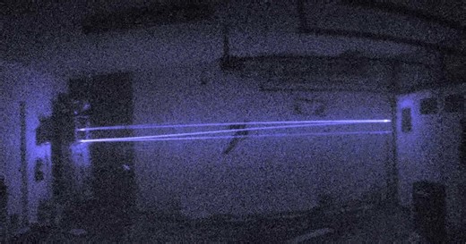 Laser Beam Footage Captured On Two Billion FPS Camera