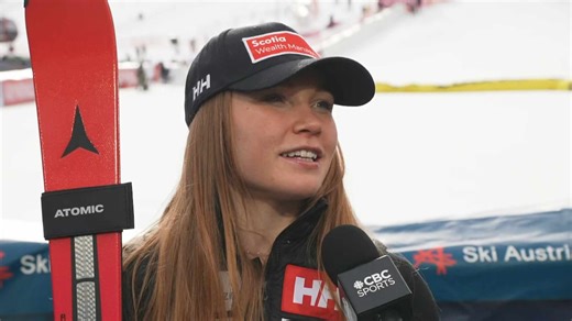 Cassidy Gray of Canada after racing downhill portion of team combined, 'I kinda feel like I belong'