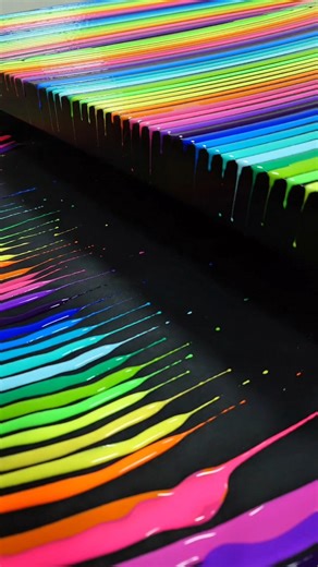 🌈 Satisfying Neon Acrylic Lines