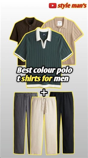 Best colour polo t shirts for men 👔✅ #mensfashion #fashion #fashiontips #youtubeshorts #ytshorts