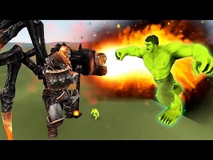 Hulk VS Ares [Good of War] in Garry's Mod [GMod Battle]
