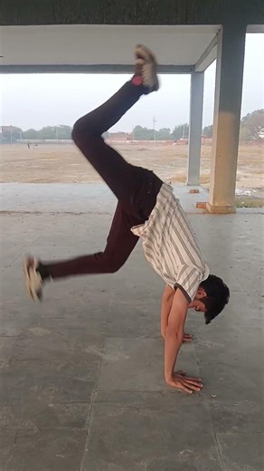 Handstand journey fun 😌. #handstand #shorts #homeworkout #trending #fun