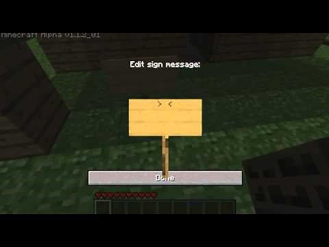 Minecraft: How to make a sign and a compass