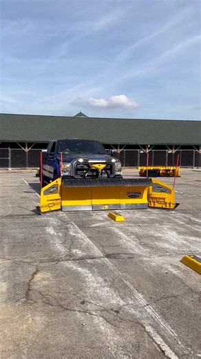 Snow Plow That Protects Road Lights #shorts