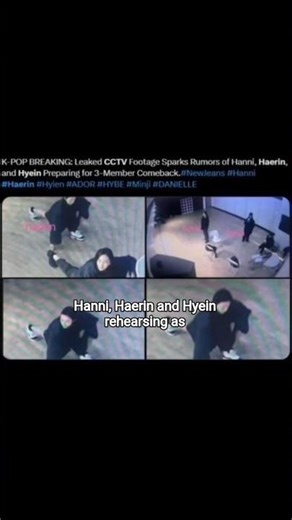 NewJeans CCTV LEAKED!🚨(The Trio Rumors)#NewJeans#kpopnews#fypシ#fyp#explorepage#suggestion#fypage