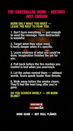 The Controlled Burn - Destroy Just Enough...