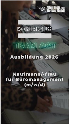 💼 Ausbildung 2026: Kaufmann/-frau für Büromanagement (m/w/d) 📑#ausbildung #azubi #Büromanagement
