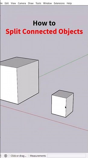 How to Separate Joined Geometry in SketchUp