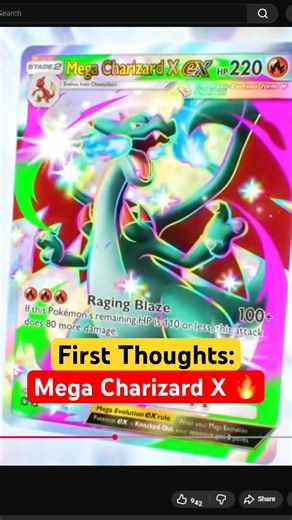 Mega Charizard X is the BEST card shown so far from the new MEGA SHINE set!