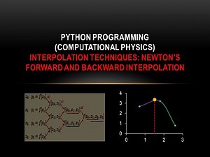 Python 19-Numerical methods-Newton's forward and backward interpolation methods