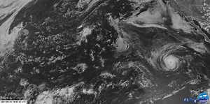 2.3K views · 25 reactions | This is the latest animated satellite loop from the GOES-West weather satellite showing Hurricane Linda travel west over the eastern Pacific. It is forecast to approach the Hawaiian Islands later this weekend or early next week. The GOES-West satellite has been encountering technical difficulties recently and will be replaced by an upcoming weather satellite launch. Some of the glitches in this loop are due to those ongoing issues. | Weatherboy Weather | Facebook