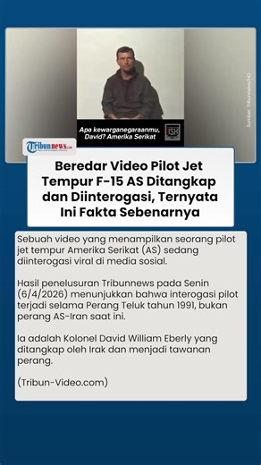 Video Pilot Jet Tempur AS Ditangkap Viral di Medsos, Ternyata Dokumentasi Lawas Perang Teluk 1991
