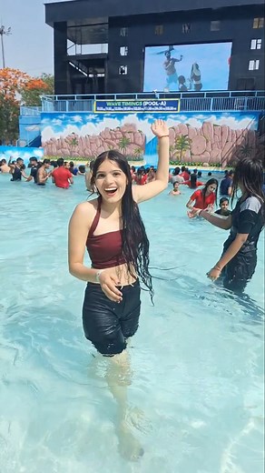 Goa beach themes wave water park swimming pool 😍 #shorts