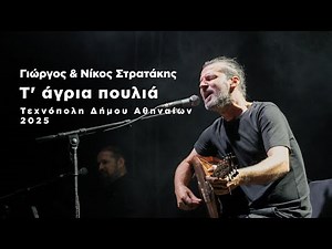 ΑΓΡΙΑ ΠΟΥΛΙΑ | ΓΙΩΡΓΟΣ ΚΑΙ ΝΙΚΟΣ ΣΤΡΑΤΑΚΗΣ | ΤΕΧΝΟΠΟΛΙΣ LIVE | OFFICIAL MUSIC VIDEO © 2025