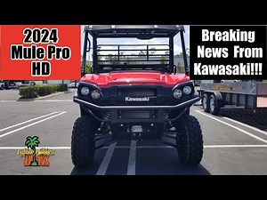 2024 Kawasaki Mule Pro HD + Breaking News From Kawasaki!
