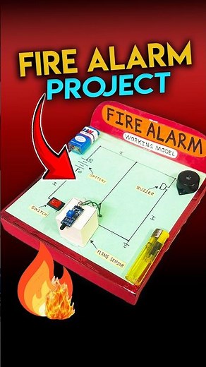 Fire Alarm Working Model 🔥| Easy School Project #creative #innovation #diyprojects