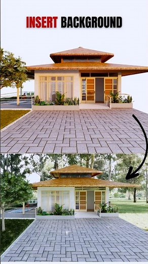 INSERT background in Enscape from HDRI | SketchUp Enscape Tutorial #shorts #architecture