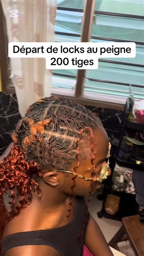 Départ de locks au peigne pour plus de 200 tiges #departlocks #cotonou229🇧🇯 #retwistlocs #barrel