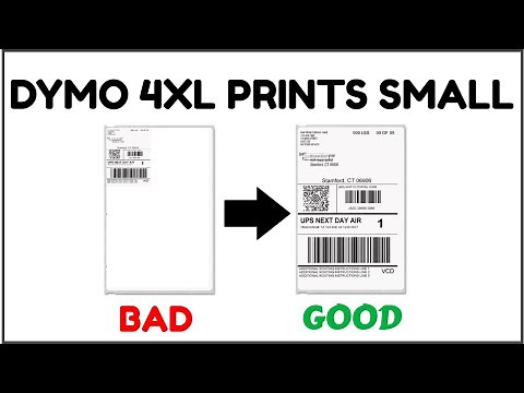 DYMO 4XL Prints Small Labels (4x6 Shipping Labels) : Solved