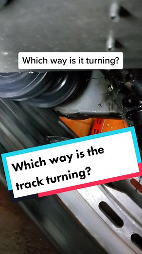 I guess I sent er a little too hard bud! Which way is the track turning? #polaris #snowmobile #repair #opticalillusion #mechanic #canada_life🇨🇦