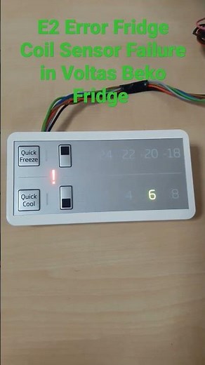 E2 Error Fridge Coil Sensor Failure in Voltas Beko Fridge #error #voltasbeko #inverter #fridge