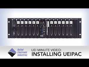 Installing UEIPAC | UEI Minute Video