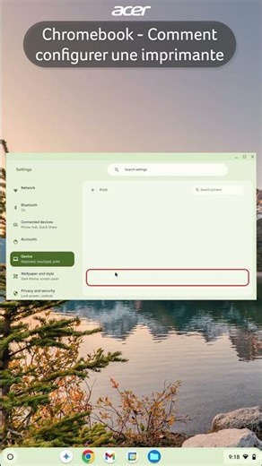 Chromebook - Comment configurer une imprimante