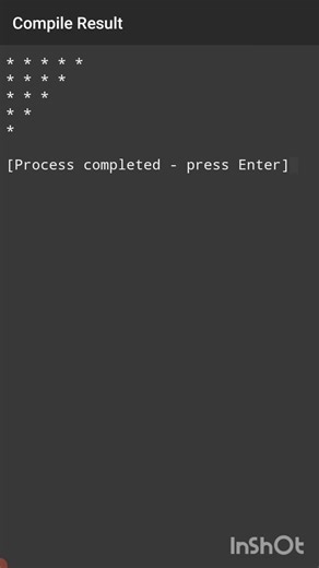 Inverted Triangle Pattern | Pattern Printing-8 | #short #coding #programming #viral