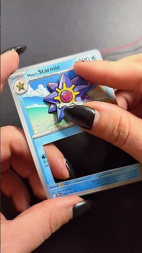 Misty's Starmie 3D Pokémon Card with custom LED lights. #pokemoncommunity