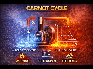 Carnot Cycle | Working, Processes & Efficiency/P-V Diagram and T-S Diagram