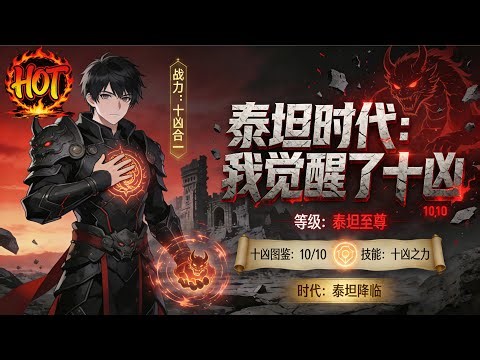 ✨【强推】《泰坦时代：我觉醒了十凶》1--84集这是一个泰坦时代，江凡穿越而来，在这个世界地窟洞开，魔兽入侵现实，人类伤亡惨重，在危机时刻人类可以觉醒泰坦#穿越 #末世 #异能 ##动态漫画 漫野推文