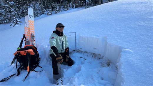 Dave discusses the early-season snowpack. We found 18 inches of settled snow on this north-facing slope at 10,600'. Check out the Moab forecast page for full details. https://utahavalanchecenter.org/forecast/moab | Utah Avalanche Center - Moab