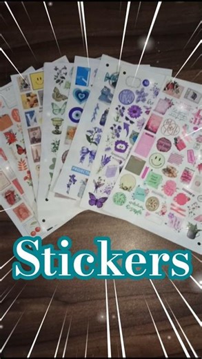 (let's unpacking unique stickers)#shortsviral #youtubefeed #stickers #unique #unpacking