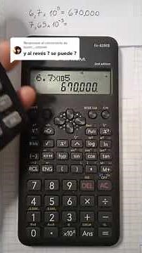 📌 De NOTACIÓN CIENTÍFICA a DECIMAL con CALCULADORA | Aprendiendo Matemática