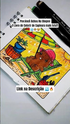 Coloring Capybara Goods #capybarabook #kidsdrawing #coloring #art #drawing #draw