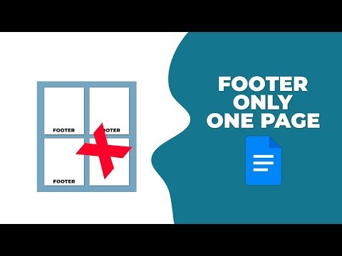 How to add a footer on only one page in Google Docs