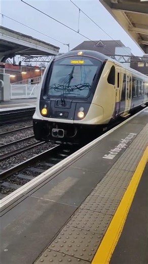 Fast Trains Passing from Railway Station in UK.