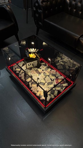 Handmade Neon LED Glass Coffee Table – Dollar Theme, Modern Industrial Luxury Design - Etsy UK