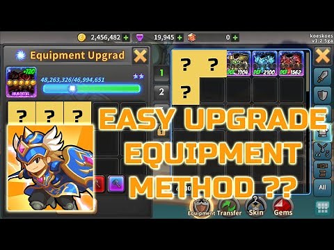 EASY UPGRADE EQUIPMENT METHOD?? - Raid the Dungeon IdleRPG