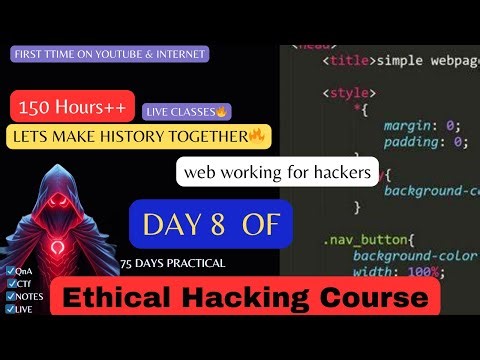 Day 8 of 75 days [150 hours] Ethical hacking full course with notes - 2024 Edition | Hindi